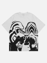 T-shirt Squelette Sombre